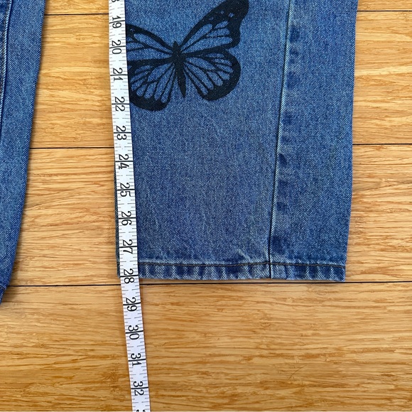 Princess Polly Women's Denim Butterfly Straight Leg Jeans Size 6 - Picture 8 of 11